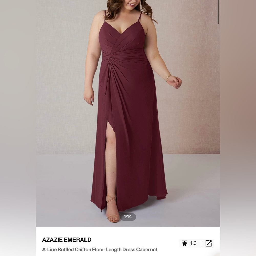 Azazie Emerald - Cabernet